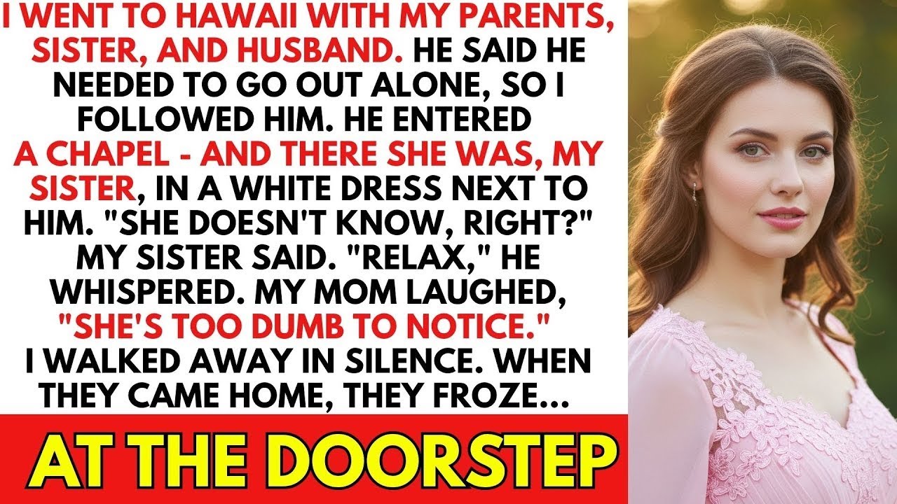 I Went To Hawaii With My Parents, Sister, And Husband  He Said He Needed To Go Out Alone So I Follo
