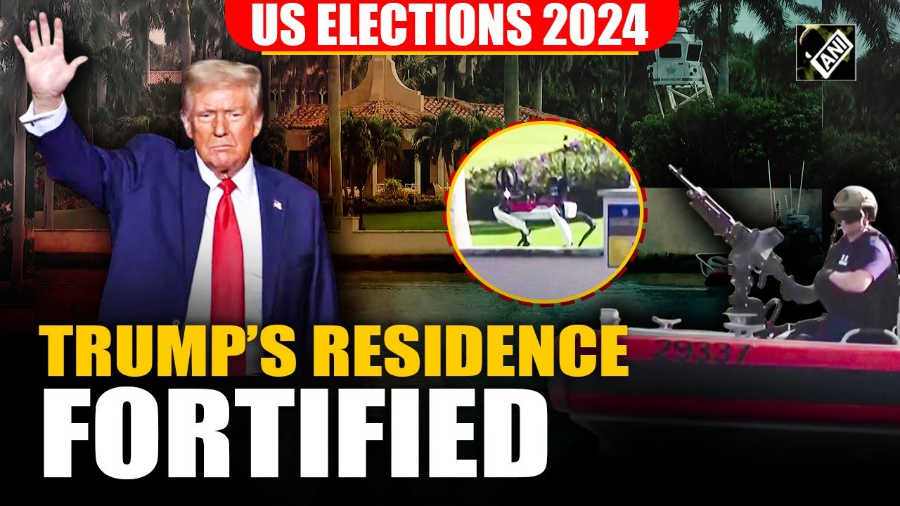 Robotic Dog, Armed Coast Guard & more! Security beefed up at Trump’s Mar-a-Lago residence in Florida