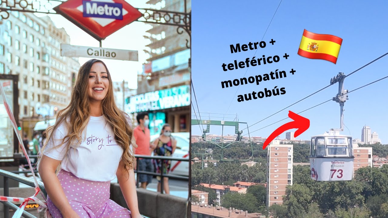 TRANSPORTE PÚBLICO en MADRID: TELEFÉRICO VS. Metro VS. Renfe VS. Bus VS. monopatín | GLADYS SEARA