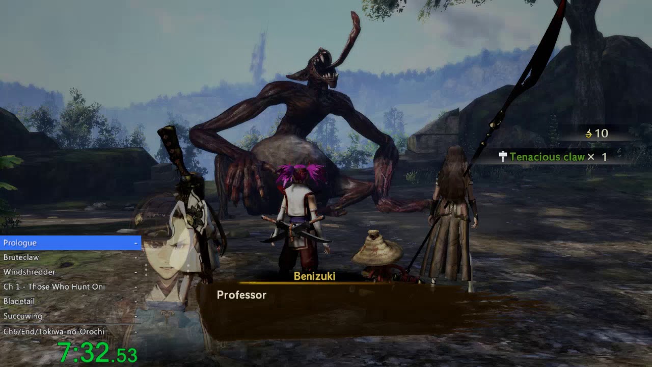 Toukiden 2 - Beat the Game Speedrun - 4:36:20