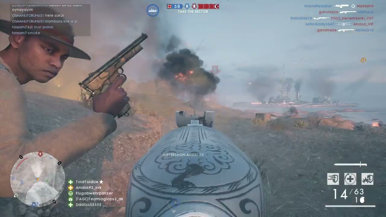 Battlefield 1 -  Operations : Cape Helles multiplayer No Commentary 60fps ( Full HD )