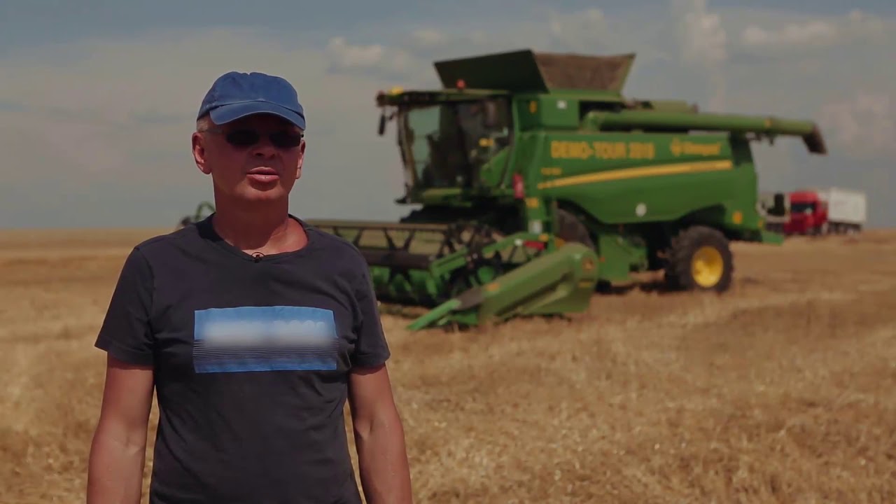 JOHN DEERE T Series Challenge Poľsko 2019 - JOHN DEERE T670i vs CLAAS LEXION 670.