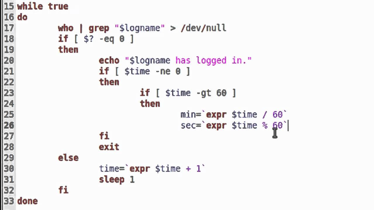 Shell Scripting Tutorial-58: Know when users log in Final Part