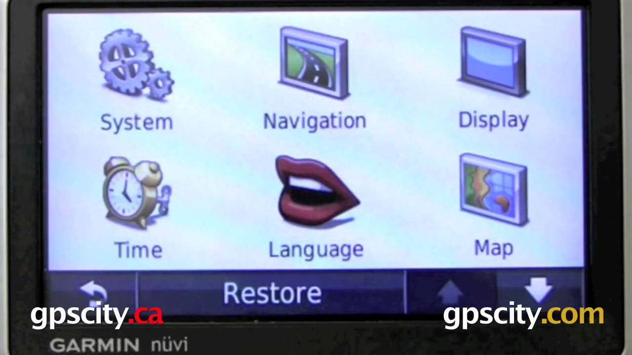 Garmin nuvi 1350T : Tools Menu @ gpscity.com