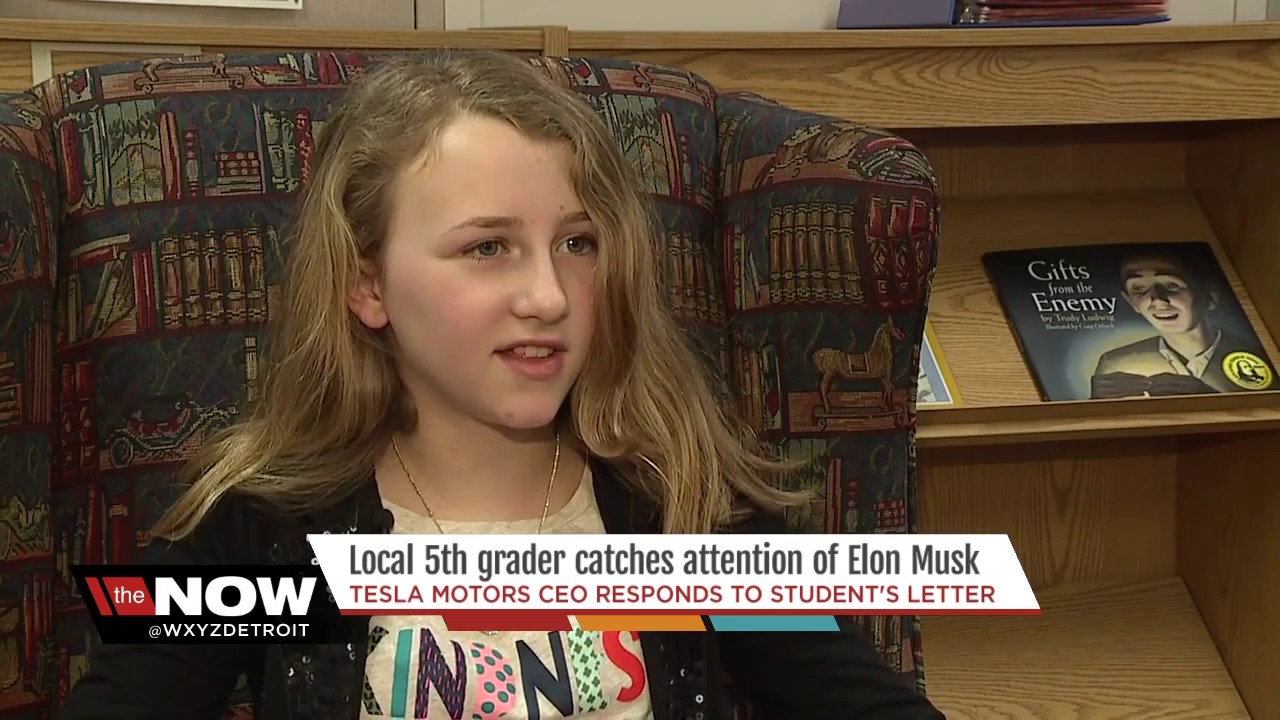 5th grader catches Elon Musk's attention
