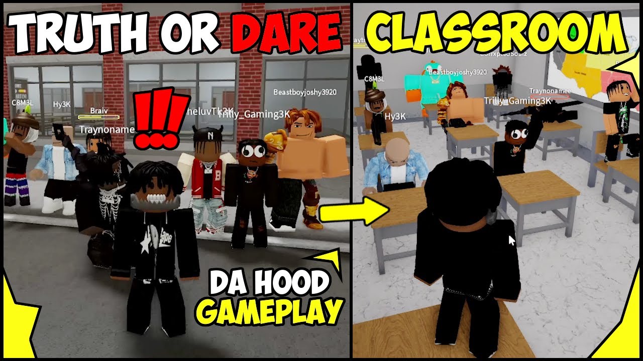 TRUTH OR DARE IN DA HOOD GONE WRONG! 😂🔥 (ROBLOX)