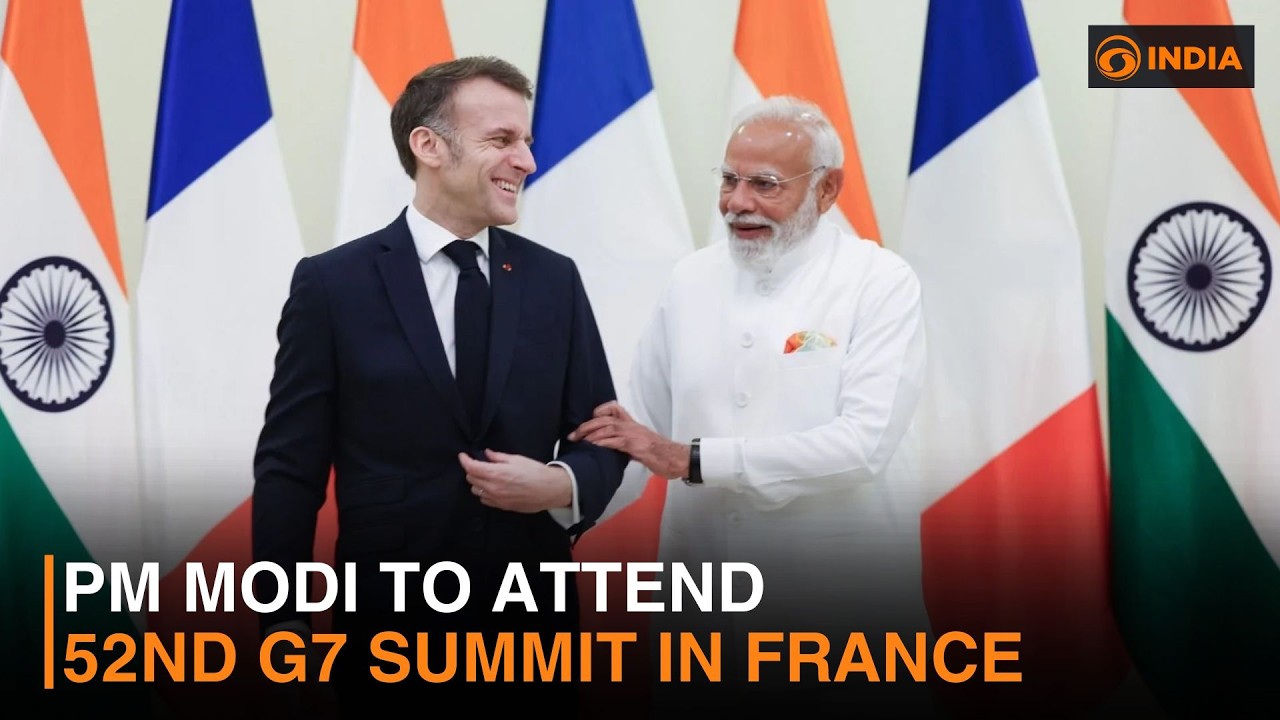 Премьер-министр Моди примет участие в 52-м саммите G7 во Франции и другие новости | Прямой эфир D...