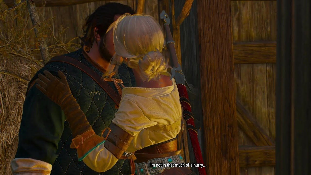 Ciri Kisses Skjall Scene - Calm Before the Storm | Witcher 3 Wild Hunt
