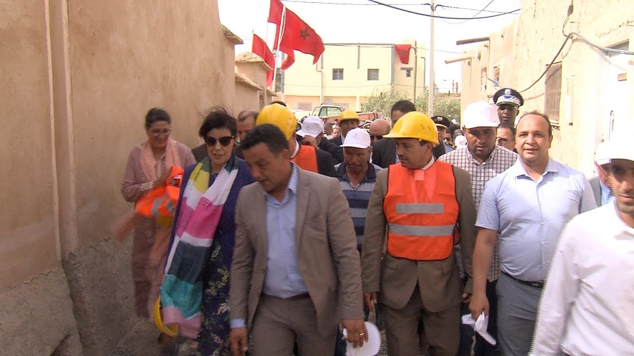 تفقد أشغال ترميم وإعادة التأهيل داخل قصر بوزميلا بميدلت