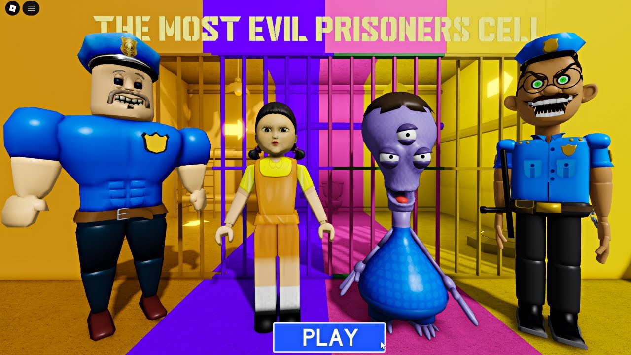 BORRY VS SQUID GAME DOLL VS ALIEN VS POLICE COP? OBBY Full Gameplay #roblox