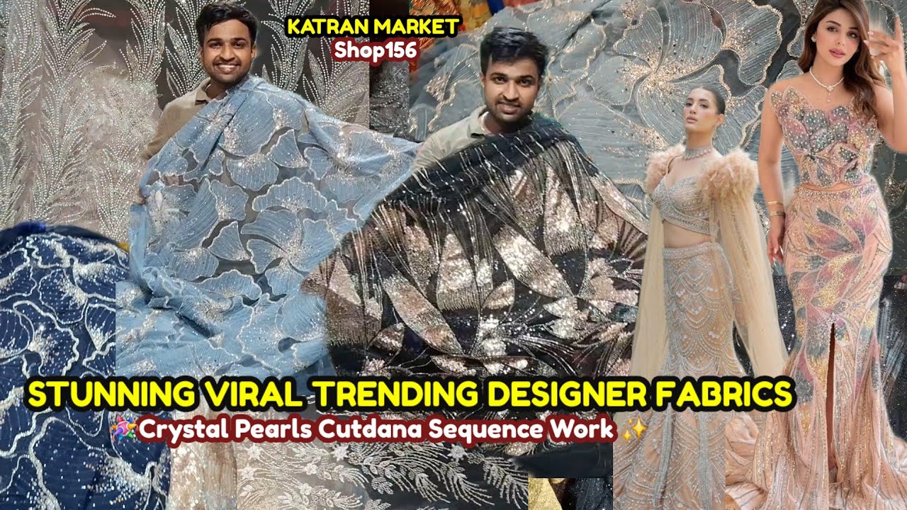 💯🤩Woww viral..Stunning Trending Designer Fabrics♥️😇Online Order Available🛍 Katran Market Mangolpuri 