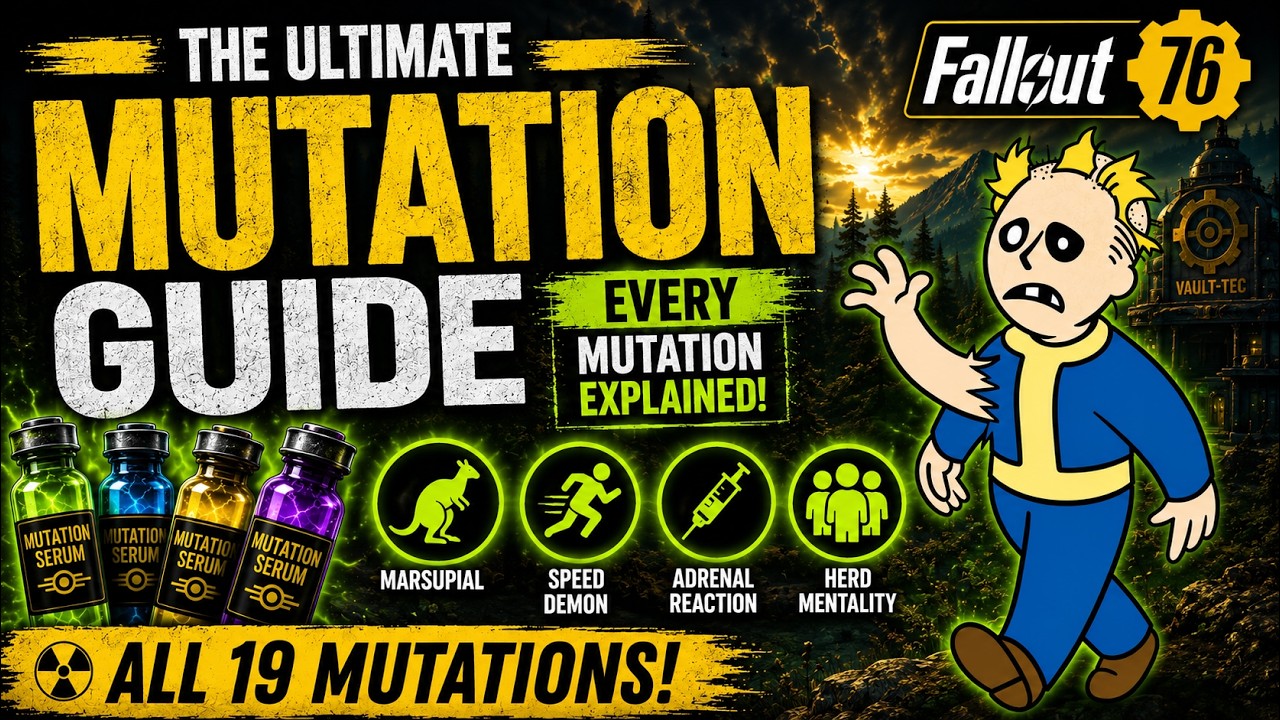🧬 ИДЕАЛЬНЫЙ гайд по мутациям в Fallout 76 (разбор каждой мутации)