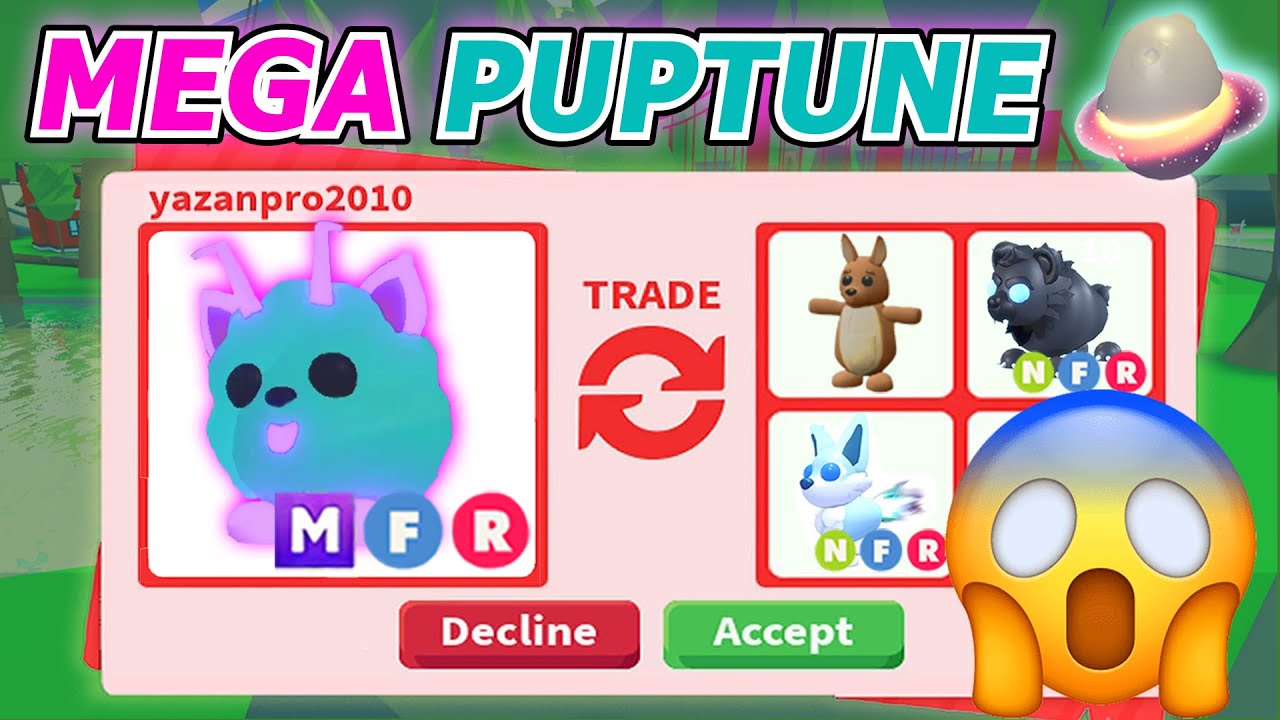 BIG WIN 🔥 I TRADED MEGA PUPTUNE 🤩🥳 (FROM THE MOON EGG) IN  ADOPT ME 🔥