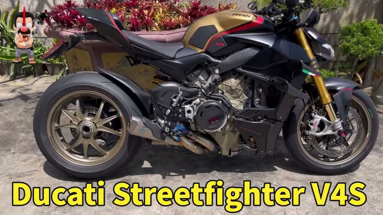 Ducati Streetfighter V4S-Akrapovic and Dry clutch-街道幹架王，蠍管加乾離排氣浪聲 #ducati  #ducatistreetfighterv4s