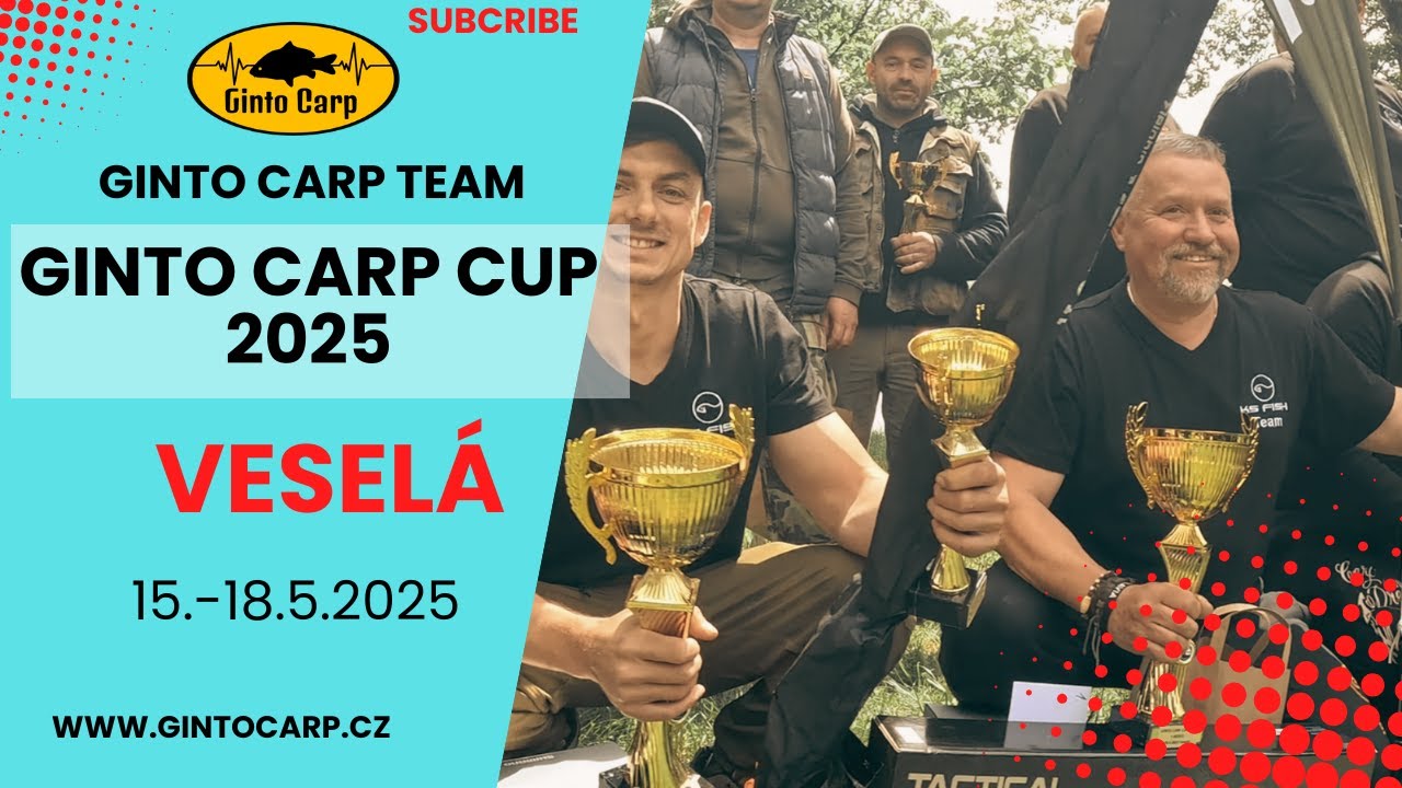 GINTO CARP CUP 2025/KAPRAŘINA/POLOŽENÁ/LOV NA BOILIES/SVAZOVÁ PÍSKOVNA/RYBÁŘSKÉ ZÁVODY