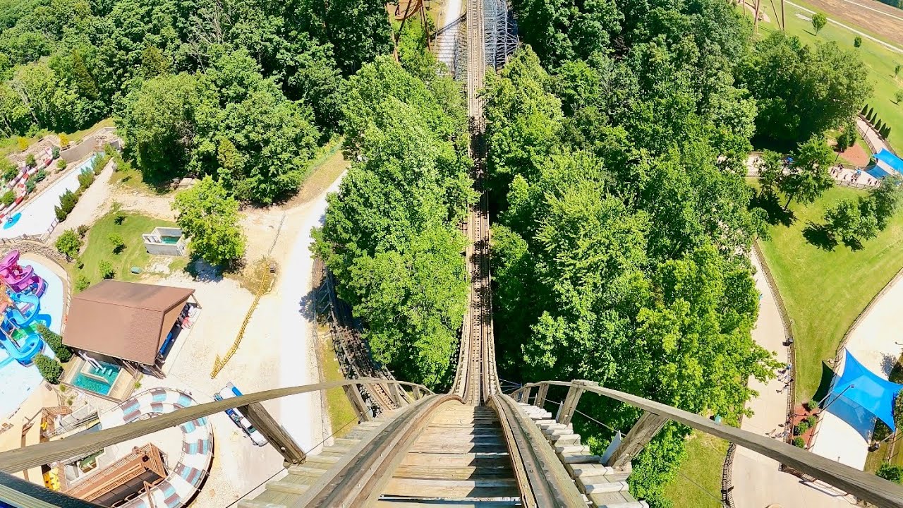 WORLD’S GREATEST Wooden Roller Coaster | Voyage 4K POV! | Holiday World Indiana [No Copyright]