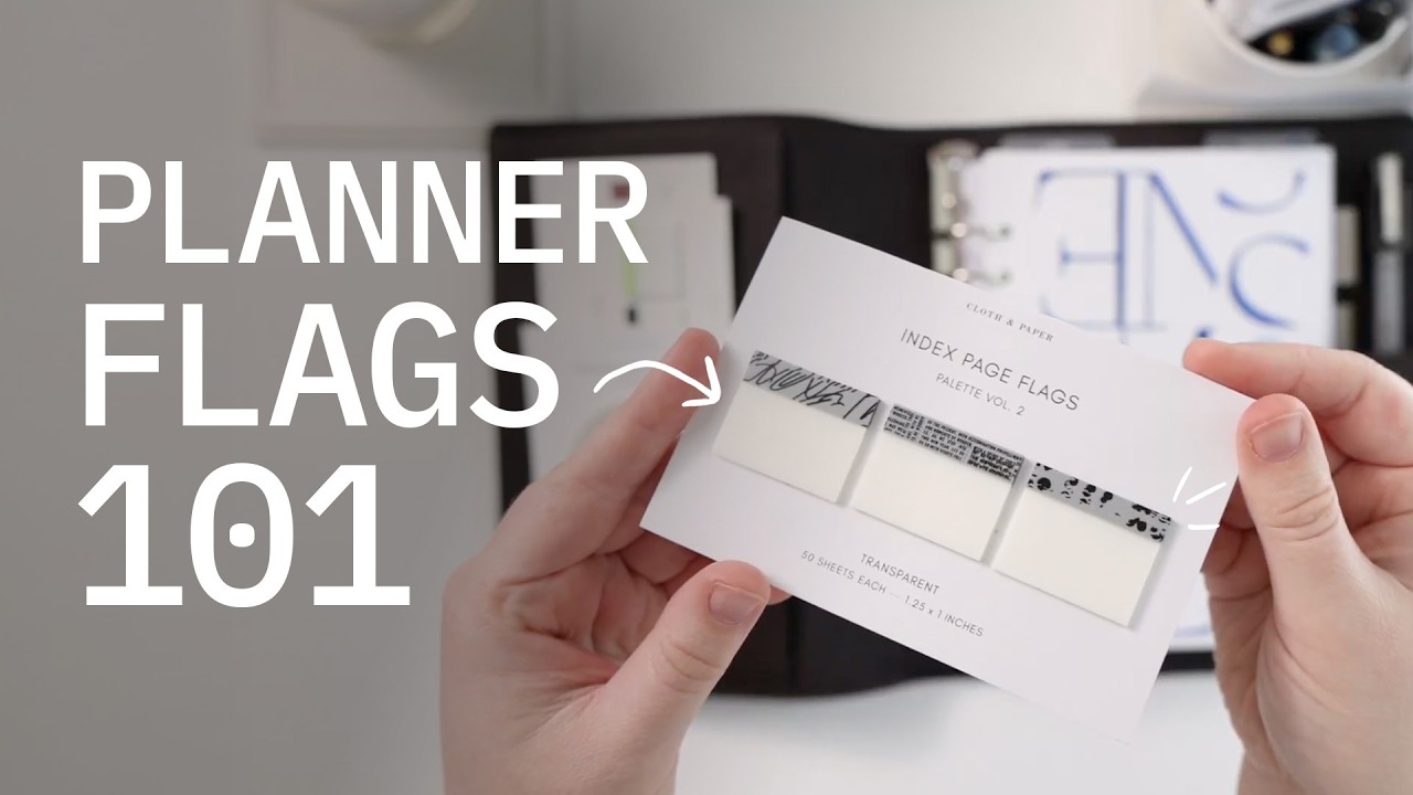How We Use Index Page Flags in Our Planner | Cloth & Paper