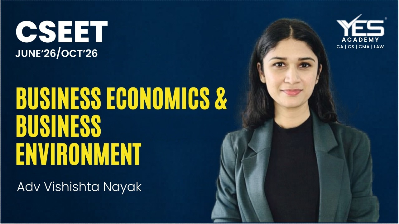 CSEET Business Economics Demo Lec 6 | For June 2026 / Oct 2026 Attempt | Adv. Vishishta Nayak