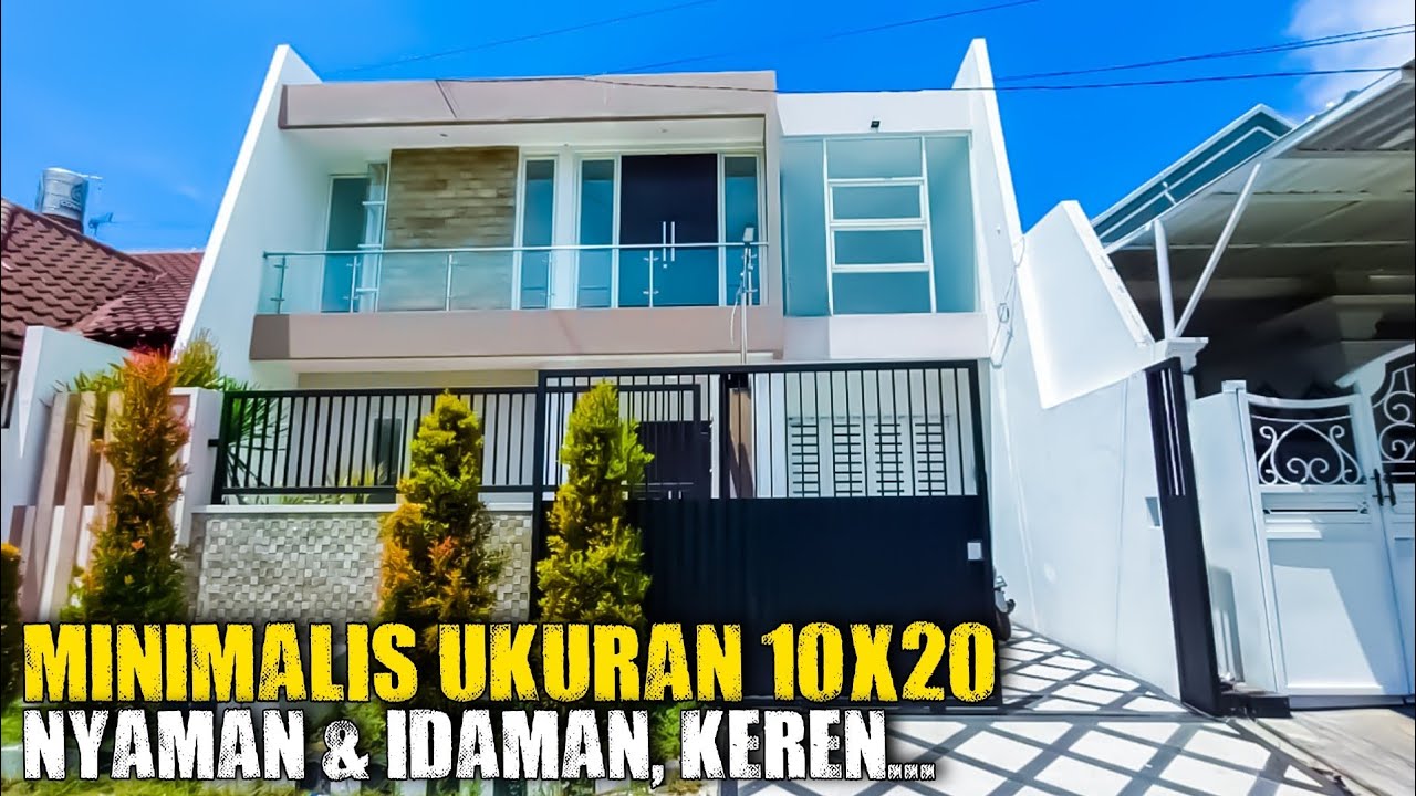 Rumah Minimalis 2 Lantai Ukuran 10 x 20 Rumah Keluarga Nyaman dan Sederhana! Rumah Idaman Surabaya