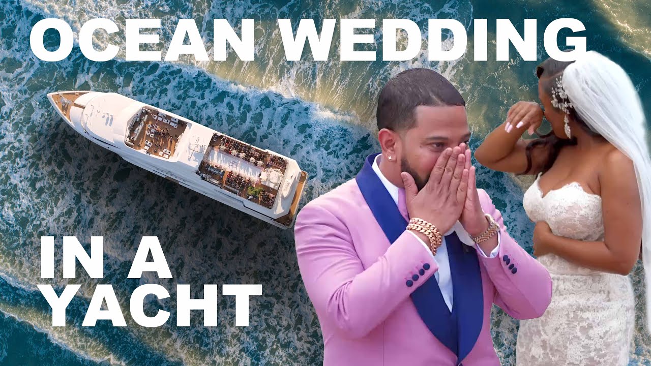 Свадьба на океане 🛳🌊⚓️ Свадьба на яхте 👰🏾🤵🏾‍♂️ Ричард и Фреддрия