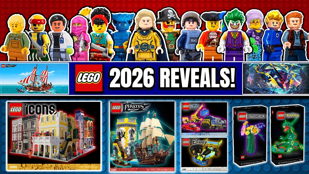 LEGO: анонсы 2026 года! Иконы, пираты, растения, город и многое другое!