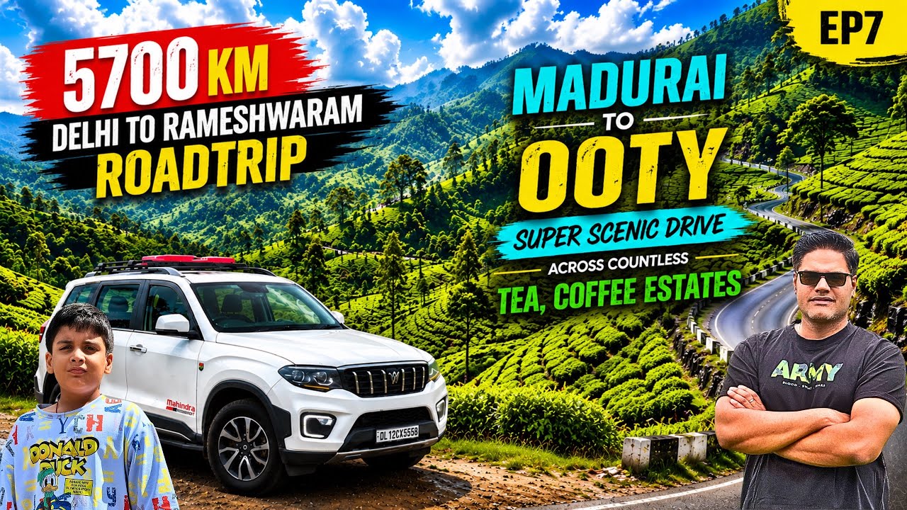 🚗 Madurai to Ooty: India&rsquo;s Most Scenic Drive? 😍 | Delhi to Rameshwaram Roadtrip EP7