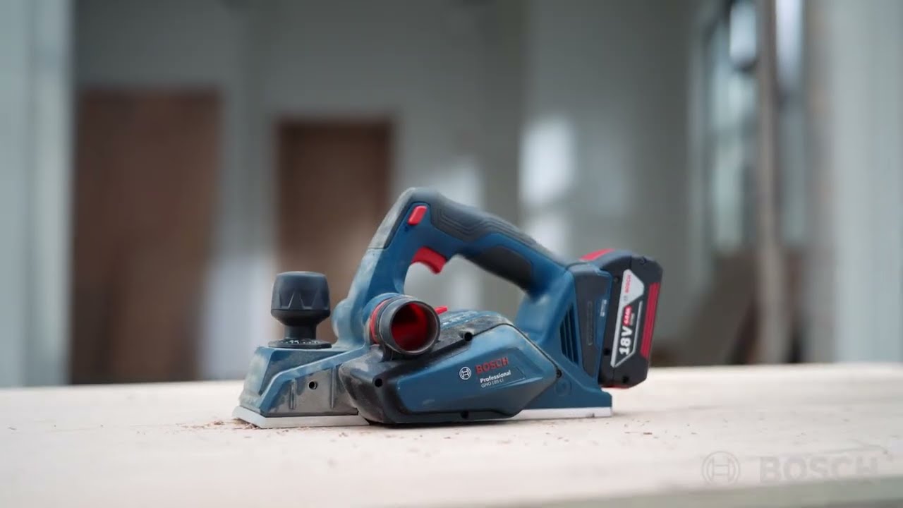 Bosch GHO 185-LI CORDLESS PLANER | Brushless Motor, 18V for Wood
