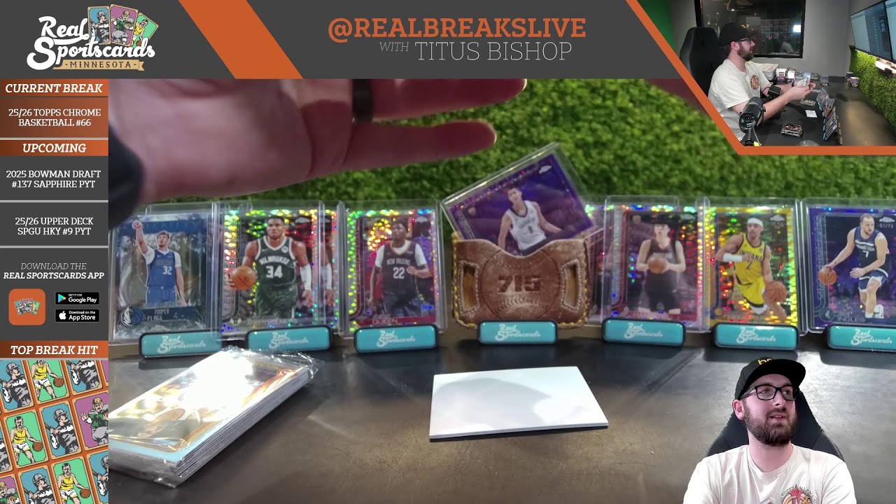 2025/26 Topps Chrome Basketball #66 Hanger 20-Box Drafted Teams (2/17/26)