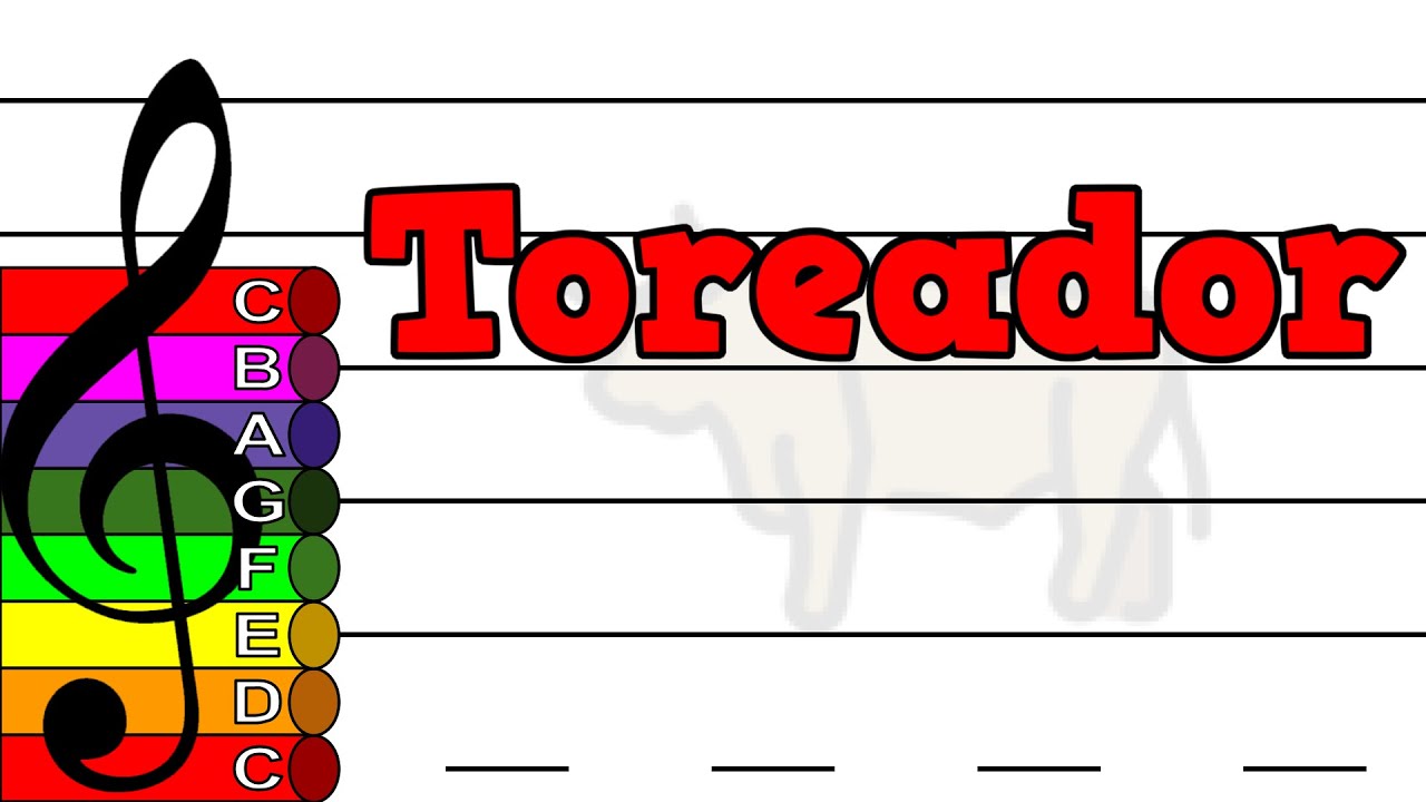 Toreador [Bizet] - Treble Clef Boomwhacker Play Along
