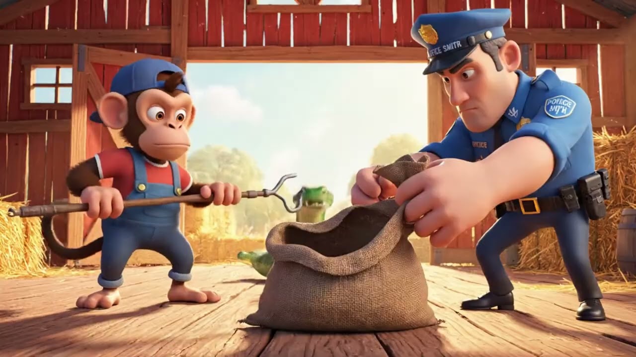 Smart Baby Monkey Farmer Rescues Animals with Huge Machines! 🚜🐒 Kids Monkey Garden