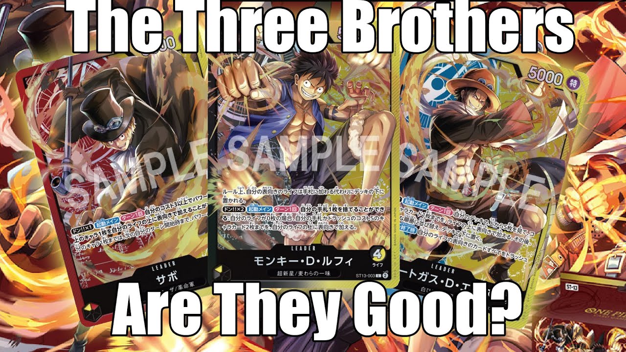 [OP06} ST13 The Three Brothers Review | One Piece Card Game