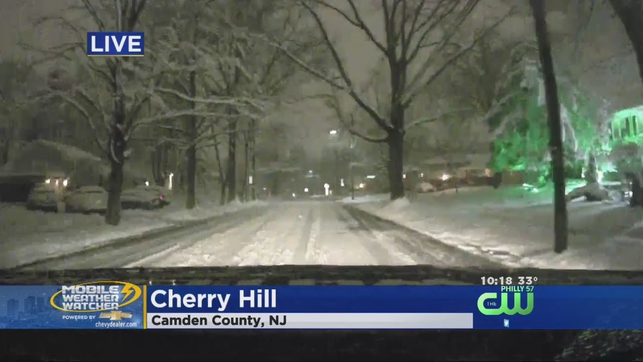 Mobile Weather Watcher Checks On Road Conditions In Cherry Hill