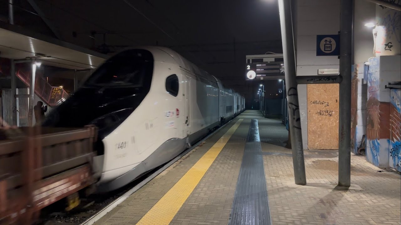 Il ritorno in Francia del TGV-M 1401 in transito a Torino Lingotto e Grugliasco