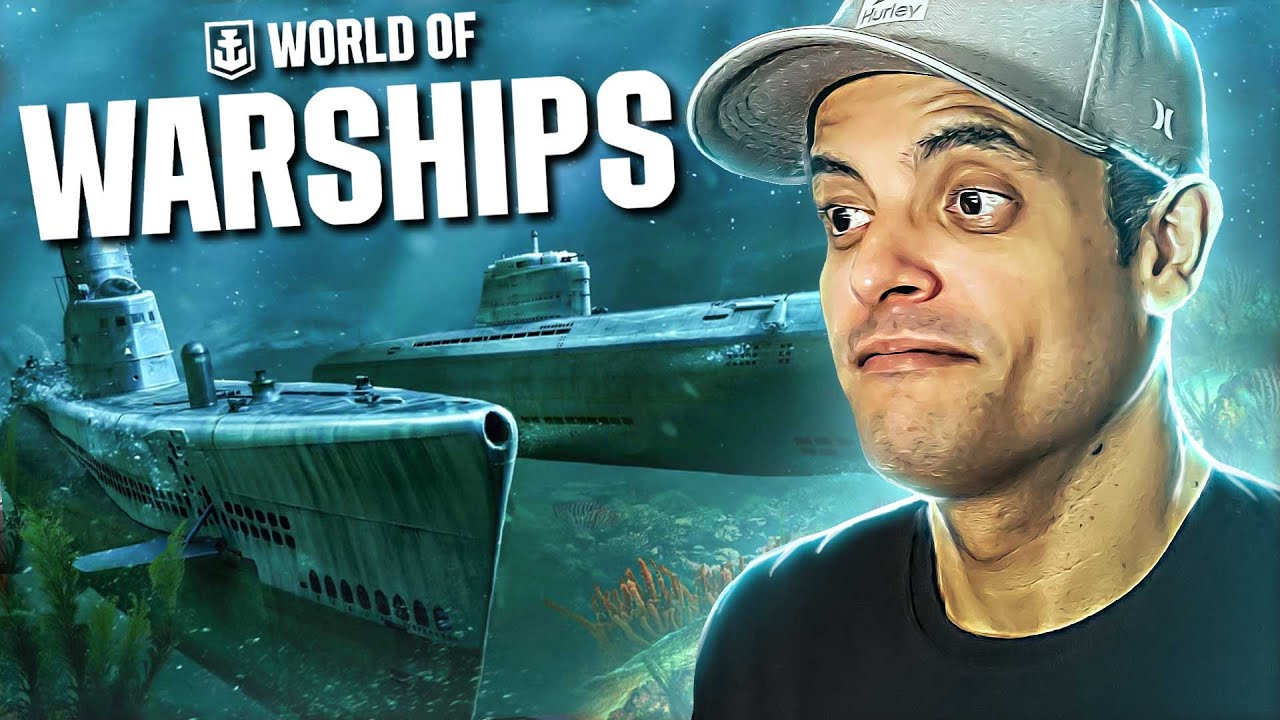 MINHA PRIMEIRA VEZ jogando esse jogo GR&Aacute;TIS de Submarino!! | World of Warships