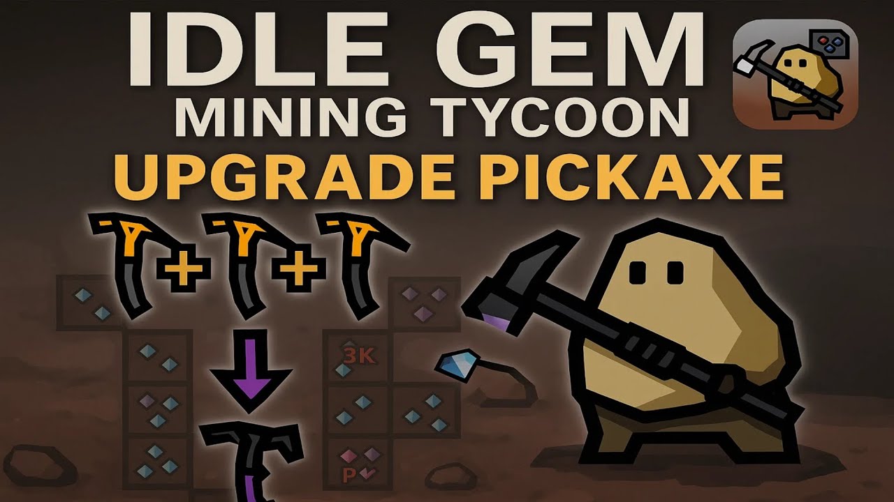 Idle Gem: Deep Mining RPG 💎⛏️ | Auto Mining & Roguelite Gameplay (Android)