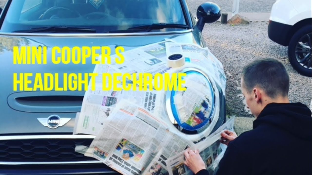 How to Spray Mini Cooper Headlight Surrounds