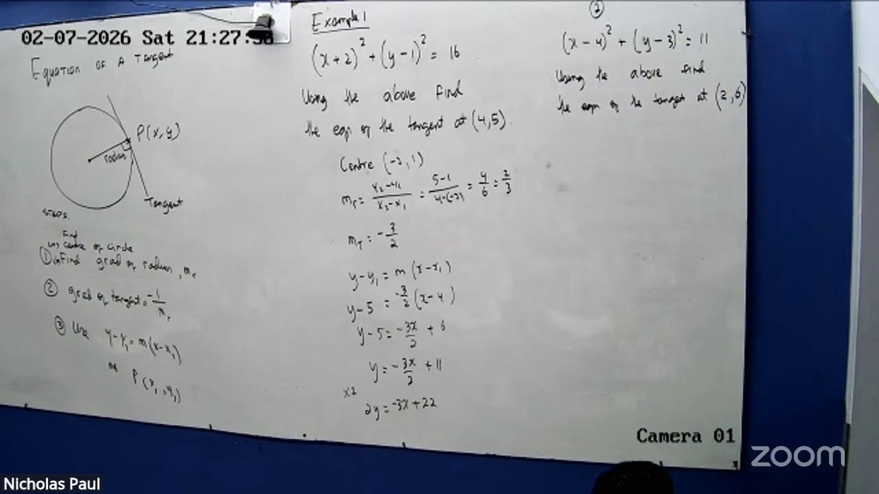 CSEC Unit 1 Additional Mathematics Circles