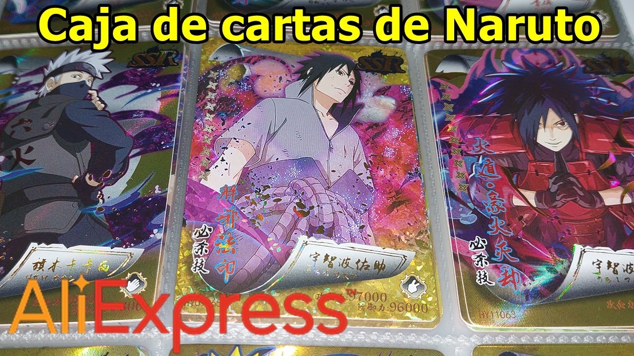 Caja de cartas de Naruto AliExpress Chile Un tal Cris YT Parte 1