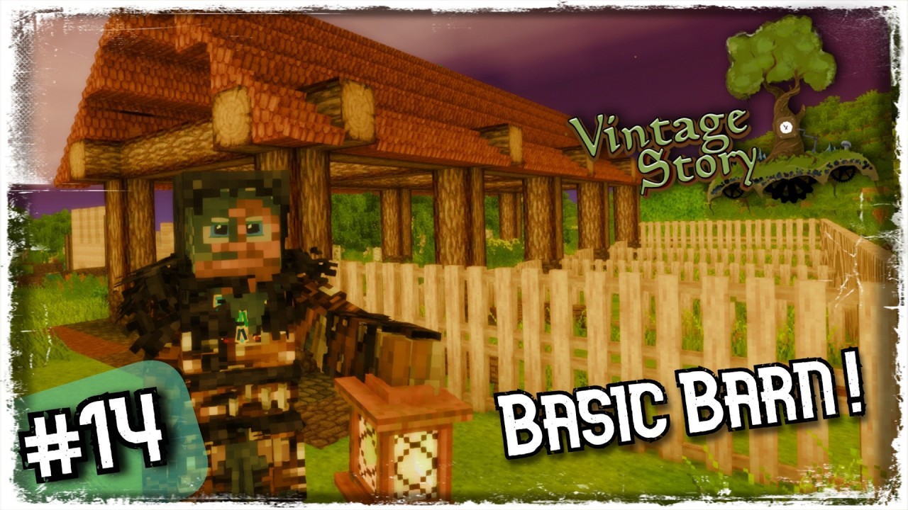 Vintage Story (v1.21.6) Episode 14: Basic barn setup!!
