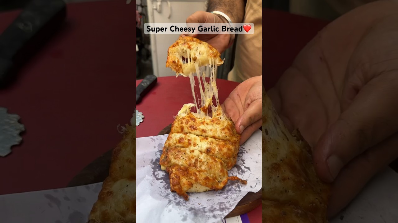 Super cheesy garlic bread #shorts #viral