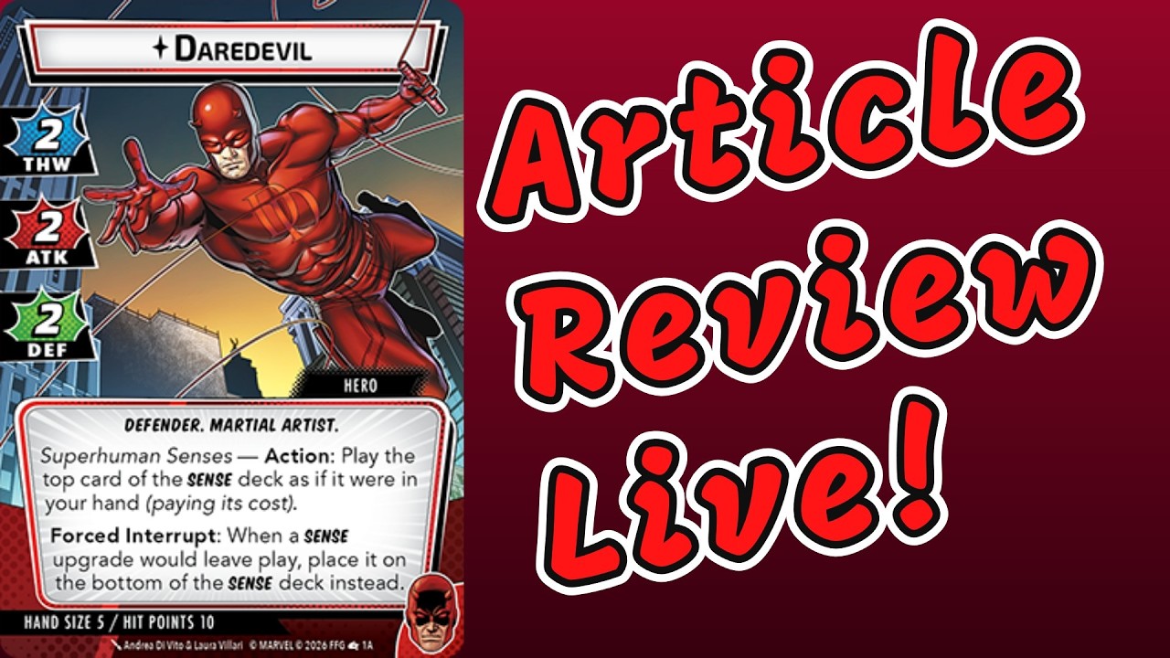 Marvel Champions Daredevil Article Hero Review