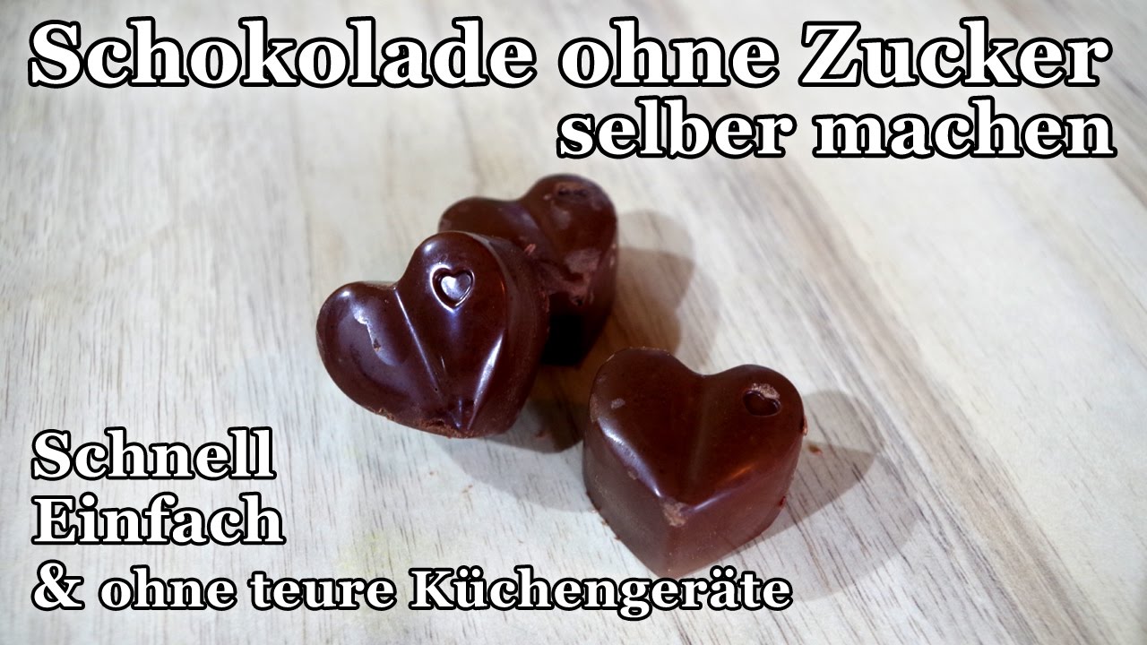 Vegan + Rohkost: Köstliche zuckerfreie Low Carb Schokolade selber machen! (Roh Kakao)