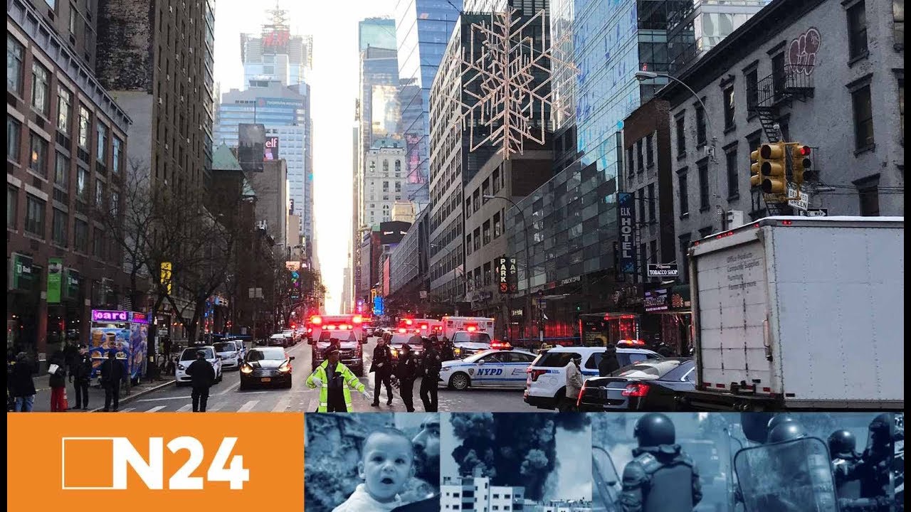 Explosion nahe Times Square: Großeinsatz von Polizei und Feuerwehr im New Yorker Stadtteil Manhattan