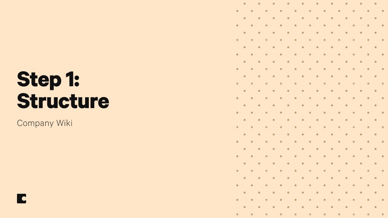 How to structure a company Wiki in Coda - Company Wiki - Step 1