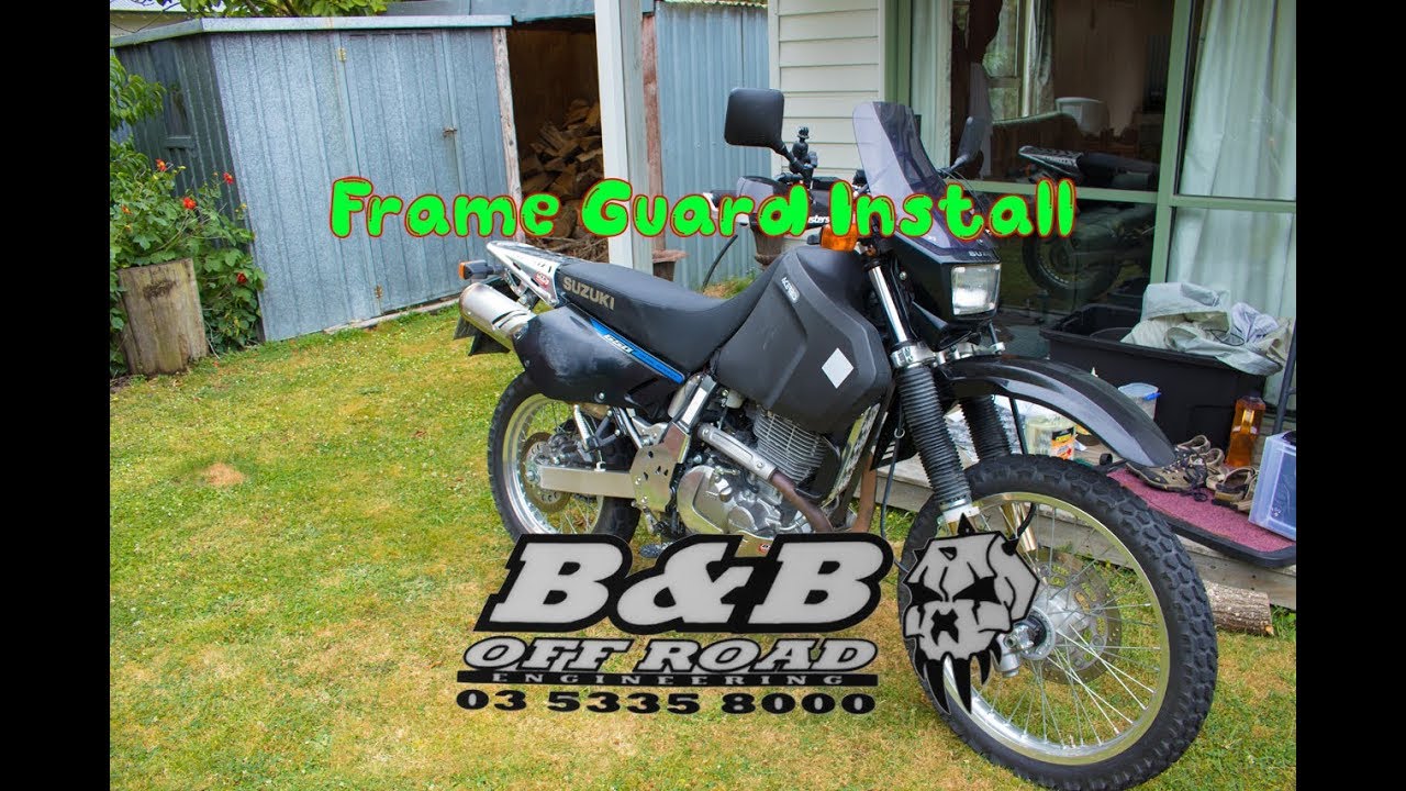 Suzuki Dr650 B&B Off Road Frame Guard Install
