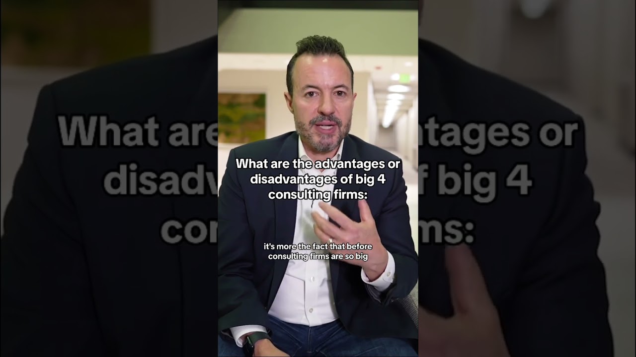 New YouTube video out on the advantages and disadvantages of big 4 consulting firms!