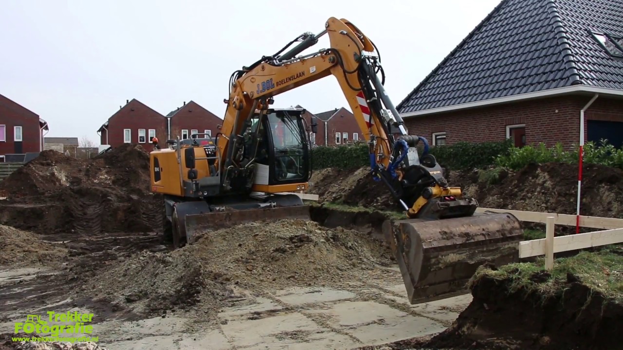 Woning uitgraven door loonbedrijf Bol