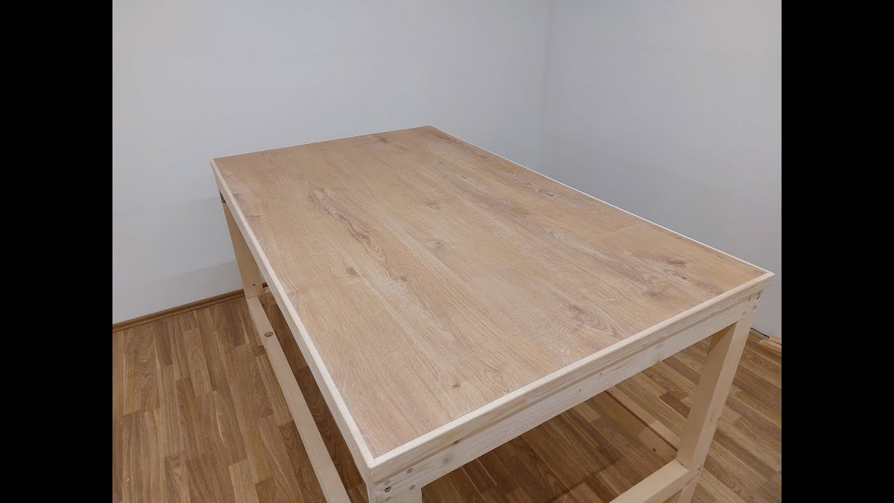 Refinishing the workbench top with laminate