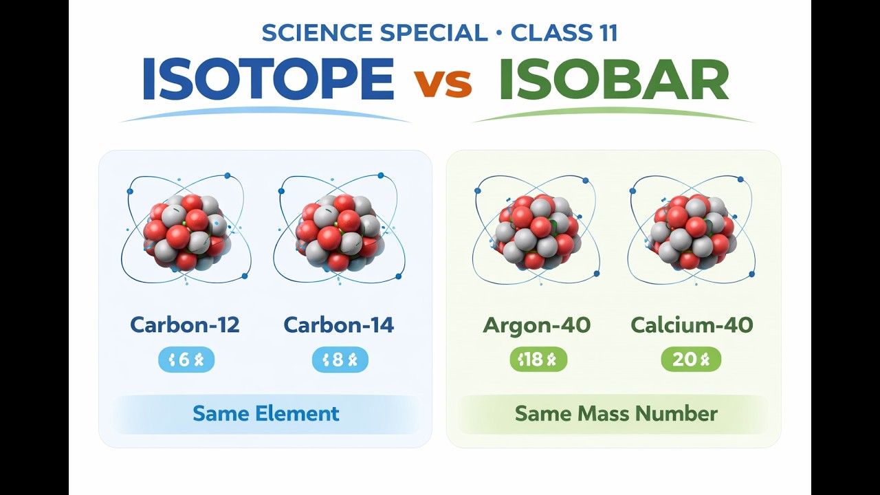 SCIENCE SPECIAL CLASS 12 II isotope isobar isoneutron II  SOMNATH SIR |#utpadsipahi
