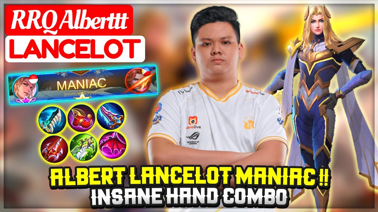Albert Lancelot MANIAC !! Insane Hand Combo [ RRQ Alberttt Lancelot ] Mobile Legends